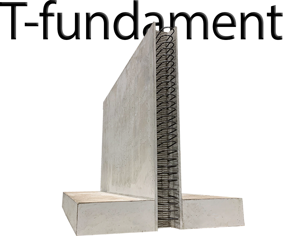 Legalett T-fundament