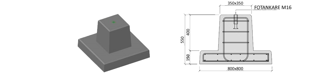 LEGALETT Prefabricerad Plint 150