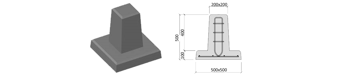LEGALETT Prefabricerad Plint 45