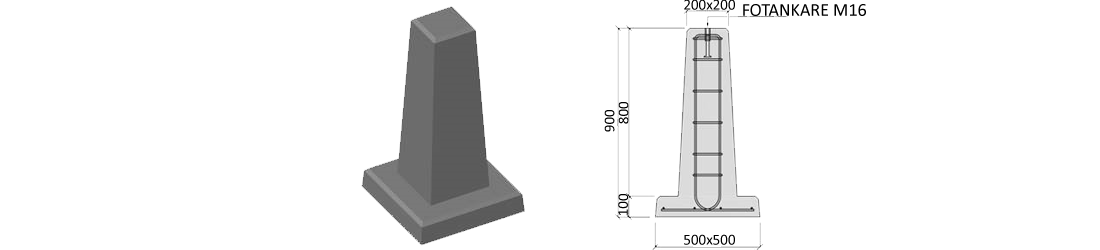 LEGALETT Prefabricerad Plint 63