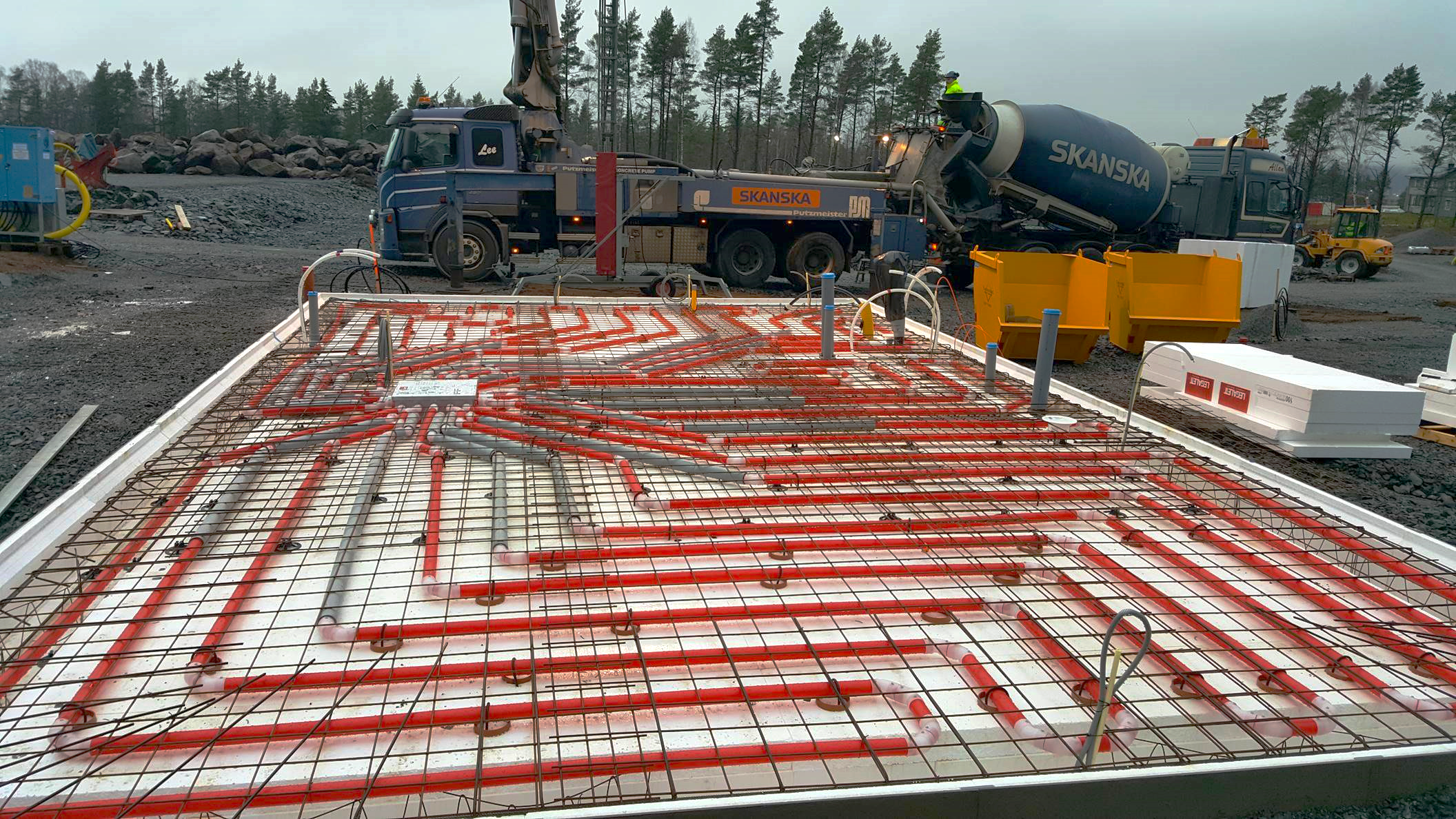 LEGALETT Grund med luftburet golvvärmesystem